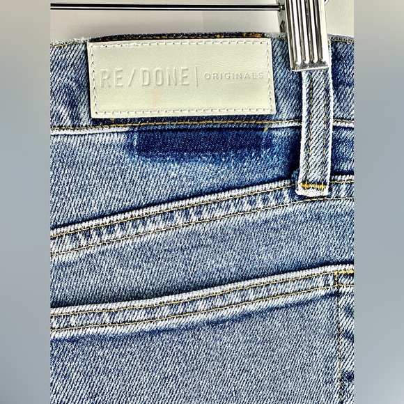 RE/DONE Light 22 High-Rise Ankle Crop Jeans - Picture 9 of 12